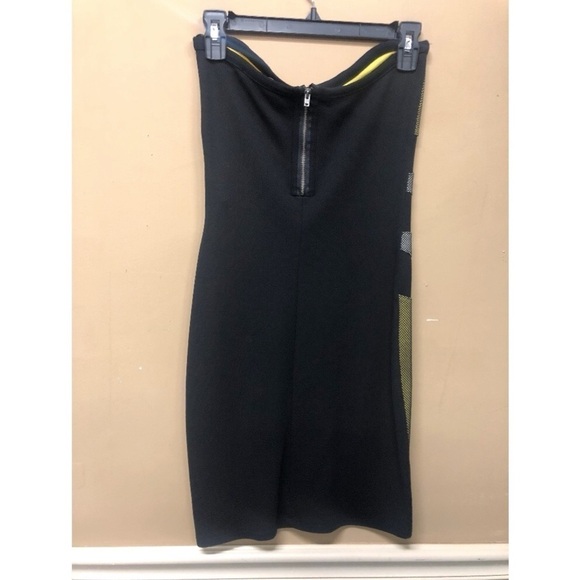Bershka Womens Bodycon Dress Size Medium Strapless Color block NWT - Picture 2 of 5